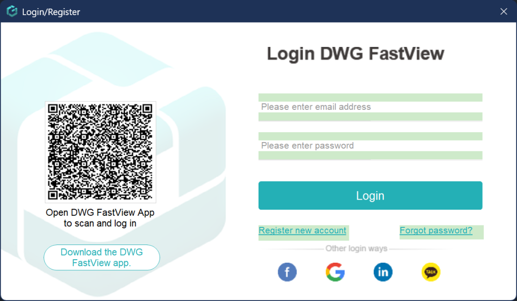 QR code login on Windows
